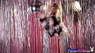 big boobed blondie milan rose undresses in italian solo scene