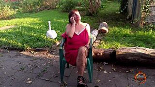 klaudia amber girl relaxing outdoors in peaceful setting