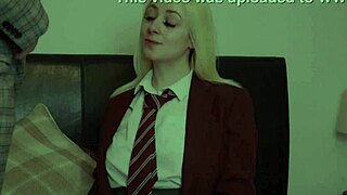 Blonde student gets railed by her teacher