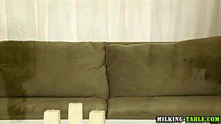 asian lingerie babe gets handjob and blowjob at gloryhole, ending with cumshot spray