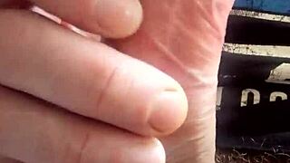 He enjoys a soft handjob on his cock