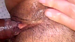 Close-up fuck fills pussy with semen