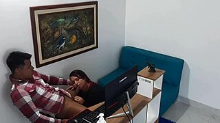 hey, this horny secretary is begging me to fuck her pussy hard 😏