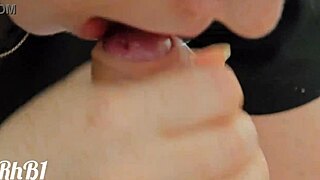 He Cums When I Caress Him With My Tongue