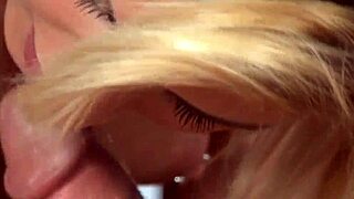 Wow, Blonde Masseur Sucks Cock During Handjob Massage!