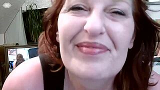 310 Thick Curvy Redheaded Dawn Shows Off Body and Talks Dirty.