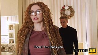 mature tutor in tutor4k has fetish fun with stud 😏