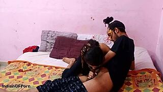 Skinny Indian Teen Takes Huge Cock Deep In Pussy