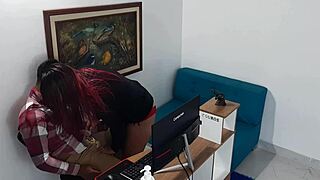 hey, this horny secretary is begging me to fuck her pussy hard 😏