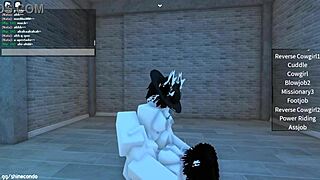 Naughty Girls Have Fun with Cocks and Boobs in Roblox Game