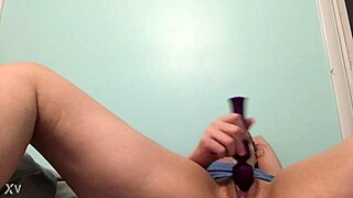 Blonde girl enjoys solo relaxation time