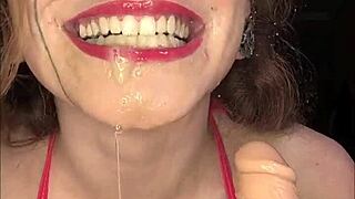 Crazy Food Play With Banana From Ass To Mouth On Malafalda's Big Tits