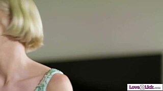 milf can't resist her teen friend's tempting kiss