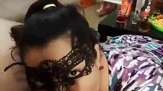 Detailed Blowjob With Mask Scene Six