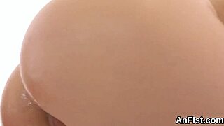 Nasty lesbian lookers fist tight slits and buttholes with farting and ass licking