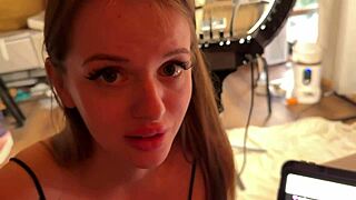 They show me here and there in rough pov fucking with huge moaning babe