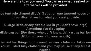 crimson and lost girl give raw jerk off instructions with facial and double penetration