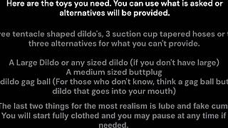 crimson and lost girl give raw jerk off instructions with facial and double penetration