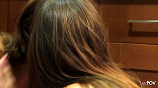 office sex inspired two brunettes to lick pussy in the kitchen 😏