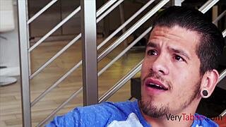 Skinny step sister fucks Jillian Janson