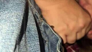 milf gives full blowjob at concert in truck