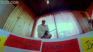 i get dominated by mistress april in a threesome with double fisting