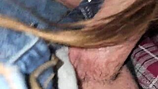 milf gives full blowjob at concert in truck