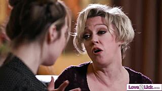 a fan girl licks the milf voice actress of her favorite character