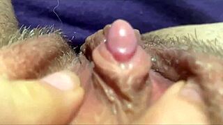 Big clit orgasm up close and personal