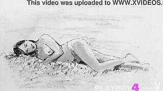 Anetta Keys Exposing Body in Sexy Striptease