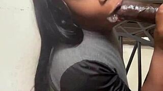 She sucks my cock so good I cum in two minutes