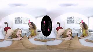 i paid two blonde shemales to fuck me in this pov threesome