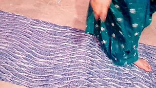 Watch this huge chubby student in cosplay yoga