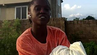 crazy bitch keeps folding clothes as she twerks in the room.