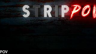 Busty milf carmen valentina performs striptease and lap dance in this pov.