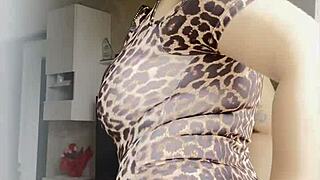 What if a cute blonde teases with big tits and ass?