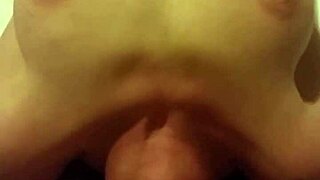 Amateur gets facefucked on bed in homemade video