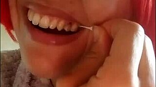 Hey, brushing teeth matters a lot, and Chantal really enjoys filling up her mouth with that toothpaste