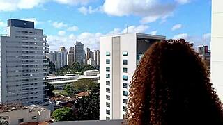 I almost drowned! That ebony beauty in the pool sucked my cock and fucked me!