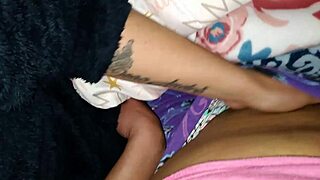 teen with tattoo tries something new