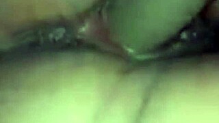 Ebony babe plays with her wet pussy using a big dildo 😍