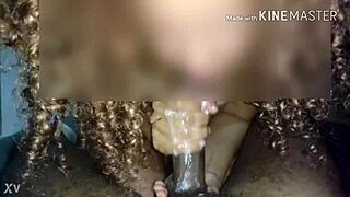 Hotwife receives creampie on face