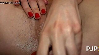 Feeling ecstatic while playing with unbelievable pussy in the kitchen.