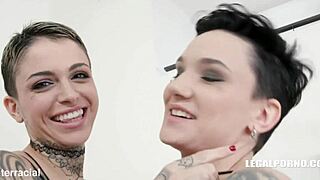Leigh Raven and Nikki Hearts First Lesbian Play