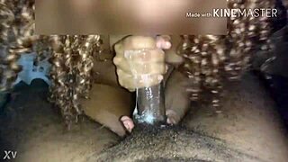 Hotwife receives creampie on face