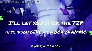 In this casual scene, a sexy milf gets bent over for a creampie with a monster cock.