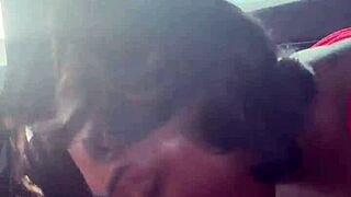 i suck his monster cock sloppy by the lake, licking balls wet