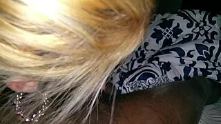 Sloppy blowjob ends with cum in mouth