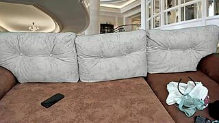 stepsister sucks dildo and shows naked passionately