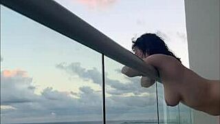 Oh, Strap-On Love In Cancun! Brunette Milf And Mexican Lesbian Sex With Natural Tits!